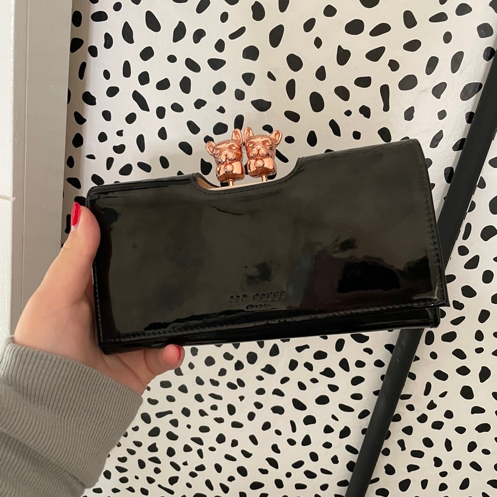 Black & rose gold “Ted baker” wallet